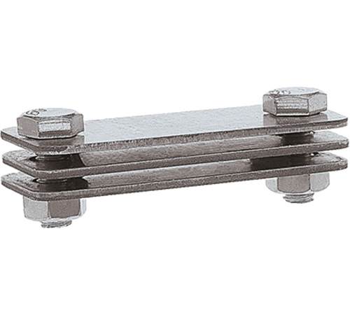 Зажим соединительный полоса - полоса параллельный, оцинк.90558Ezetek