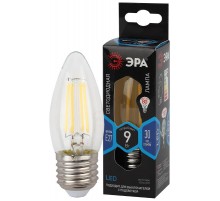 Лампа светодиодная F-LED B35-9w-840-E27 (филамент, свеча, 9Вт, нейтр, E27)  Б0046997  ЭРА