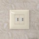 USB зарядное устройство в стену, "Avanti", "Ванильная дымка"  4405543  DKC