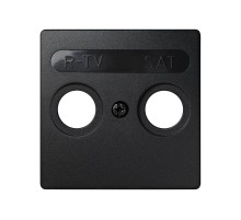 Simon 73 Накладка на телевизионную розетку R-TV-SAT, S73 Loft, графит  73097-62  Simon