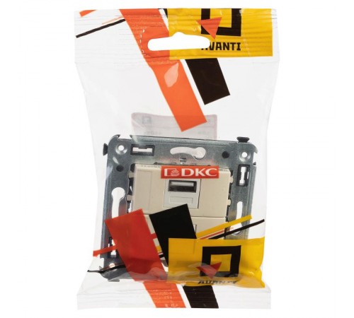 USB зарядное устройство в стену, "Avanti", "Ванильная дымка"  4405543  DKC