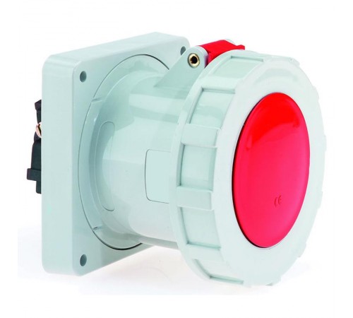 Розетка встраиваемая 125А 4P 400в 6h IP67 120х120 13447 I 13447-Bals I Bals