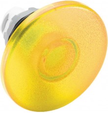 Кнопка MPM2-21Y ГРИБОК желтая (только корпус) без фиксации с под светкой 60мм  1SFA611125R2103  ABB