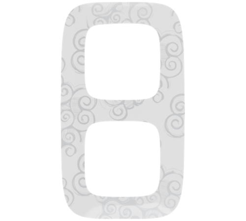 Valena ALLURE Нарцисс хром Рамка 2-ая  754342  Legrand