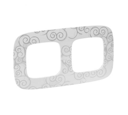 Valena ALLURE Нарцисс хром Рамка 2-ая  754342  Legrand