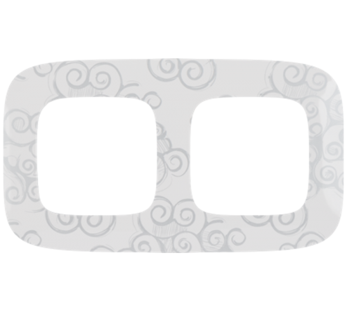 Valena ALLURE Нарцисс хром Рамка 2-ая  754342  Legrand