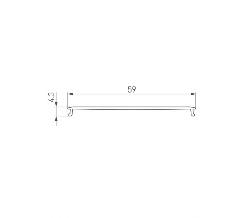  Экран LINE-6070-3000 OPAL (Arlight, Пластик)  047507  Arlight