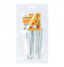 Дюбель фасадн. c шурупом потайн. гол с шлицем TORX 8x140 (4 шт) - пакет  147668  Tecfi