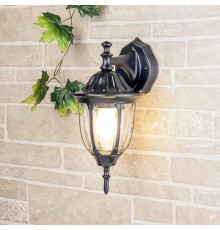 Светильник садово-парковый настенный 1002D черный / 9908-G (GL 1002D)  a034305  Elektrostandard