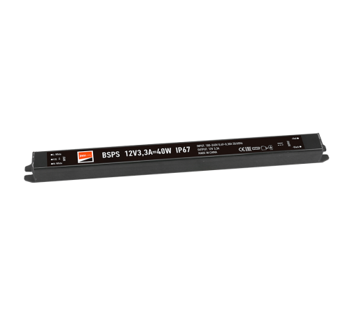 Драйвер для светодиодной ленты LED BSPS  12V3,3A=40W (new) влагозащищенный IP67  3329266A  Jazzway