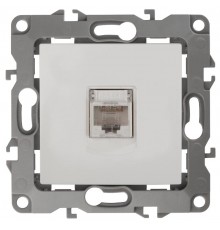 Розетка информационная 12-3107-01 RJ45,  белый ) Б0014723  ЭРА