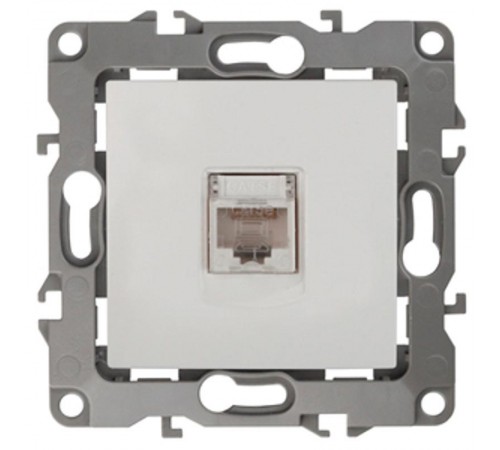 Розетка информационная 12-3107-01 RJ45,  белый ) Б0014723  ЭРА