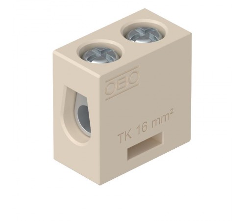 Клемма керамическая винтовая КВ до 16 мм 1 пара контактов 76А до 250 °C (TK 16)  7205706  OBO Bettermann