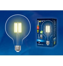 Лампа светодиодная LED-G125-15W/3000K/E27/CL PLS02WH LED. "шар", прозр.3000K Серия Sky  UL-00004860  Uniel