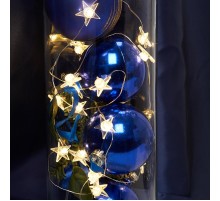 Гирлянда линейная Звездочки USB 20LED 2700K, IP 20, 1.8м, CL571  41644  FERON