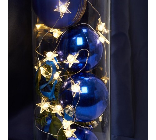 Гирлянда линейная Звездочки USB 20LED 2700K, IP 20, 1.8м, CL571  41644  FERON