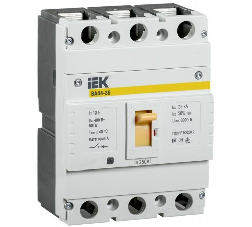 Авт. выкл. ВА44 35 3Р 200А 25кА  SVA4410-3-0200  IEK
