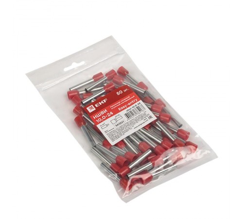 Наконечник штыревой втулочный НШвИ 10.0-24 (50шт.) EKF PROxima  nhvi-10.0-24  EKF