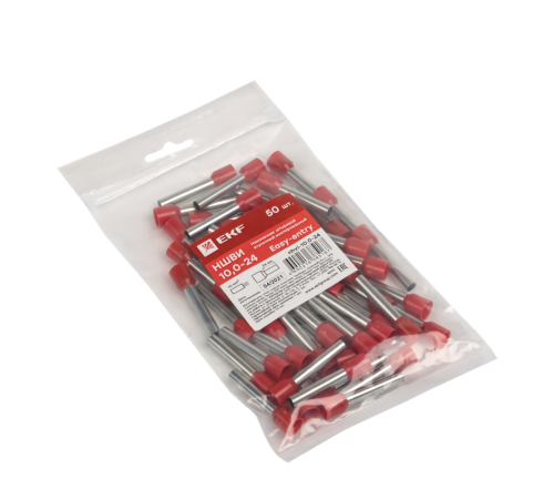 Наконечник штыревой втулочный НШвИ 10.0-24 (50шт.) EKF PROxima  nhvi-10.0-24  EKF