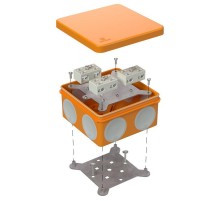 Коробка огнестойкая разветвительная для о/п двухкомпонентная 60-0300-FR6.0-4-6-Р Е15-Е60 100х100х50  60-0300-FR6.0-4-6-Р  Промрукав