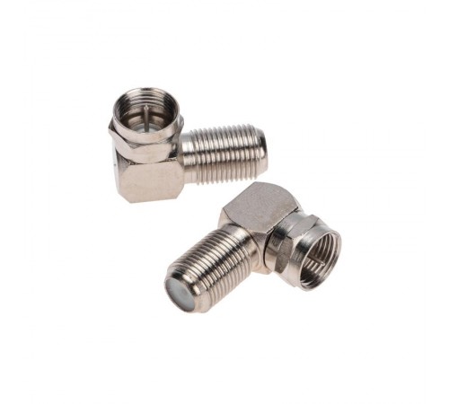 Переходник антенный, (штекер F - гнездо F), угловой, (5шт.) (пакет) PROconnect  05-4203-4-9  PROconnect