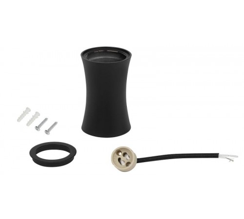 Светильник настенно-потолочный спот OL19 BK MR16/GU10, черный  Б0054387  ЭРА