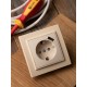 Розетка 1-местная СП с/з Минск 16А бежевая с защ. штор. с USB 1А EKFERR16-028-200-USBEKF