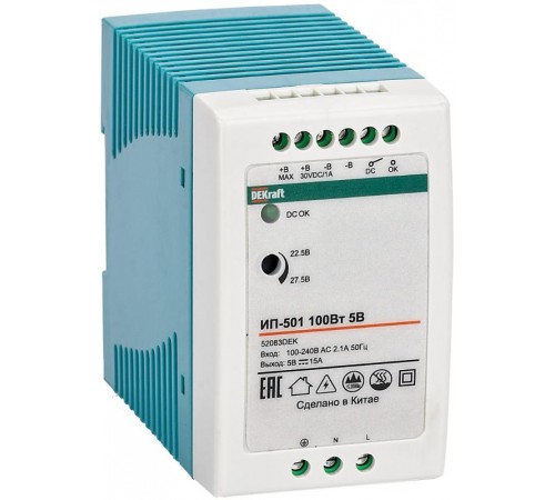 Импульсный источник питания 100Вт 48В 2,0А ИП-501  52088DEK  DEKraft