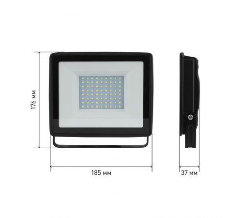 Прожектор светодиодный LPR-023-0-65K-100 100Вт 6500K 8000Лм 185х176х37  Б0052026  ЭРА