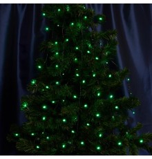 Светодиодная гирлянда CL04 линейная 6м +1.5м 230V зеленый с питанием от сети  32299  Feron