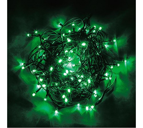 Светодиодная гирлянда CL05 линейная 10м +1.5м 230V зеленый c питанием от сети  32306  Feron