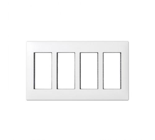 Simon CIMA 500 Рамка с суппортами на 4 модуля 500CIMA, 164х30х284мм, 9мм, белый  51010104-030  Simon