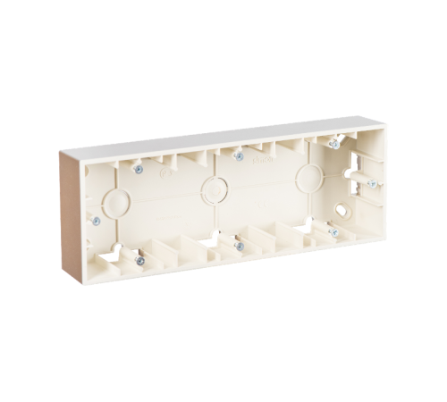 Simon 15 Шампань Монтажная коробка для накладного монтажа, 3 поста  1590753-034  Simon