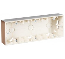 Simon 15 Шампань Монтажная коробка для накладного монтажа, 3 поста  1590753-034  Simon