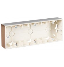 Simon 15 Шампань Монтажная коробка для накладного монтажа, 3 поста  1590753-034  Simon