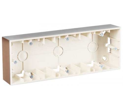 Simon 15 Шампань Монтажная коробка для накладного монтажа, 3 поста  1590753-034  Simon