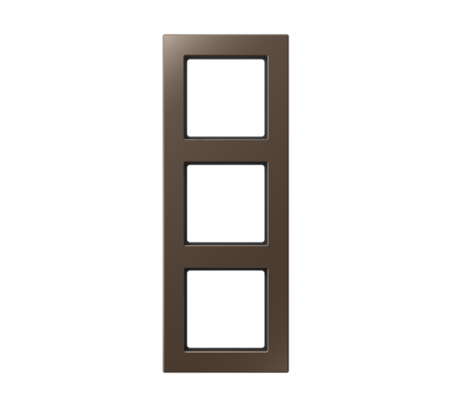 Рамка для вертикальной и горизонтальной установки, 3 поста; дюропласт; мокко; A CREATION  AC583MO  Jung