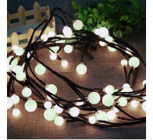 Гирлянда световая  Жемчуг, 2,4 м, ЕNIG - 24  , постоянное свечение, теплый белый, IP20  Б0051870  ЭРА