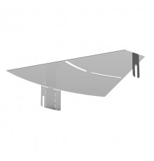 Крышка угла горизонтального изменяемого 0-45 градусов Стандарт INOX (AISI 304) 300  PR16.3609  Промрукав