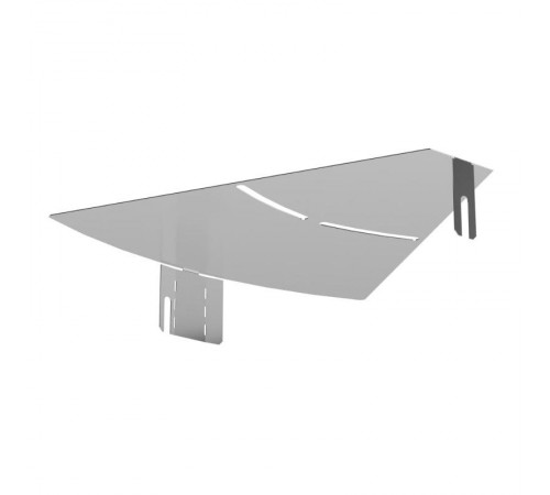 Крышка угла горизонтального изменяемого 0-45 градусов Стандарт INOX (AISI 304) 300  PR16.3609  Промрукав