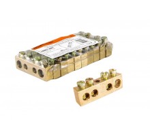 Шина "N" нулевая 8х12мм 4/1 (4 группы/крепеж по центру)   SQ0801-0047  TDM