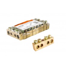 Шина "N" нулевая 8х12мм 4/1 (4 группы/крепеж по центру)   SQ0801-0047  TDM