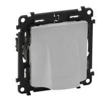 Valena LIFE Алюминий Вывод кабеля с лицевой панелью.Без клемм.  753334  Legrand