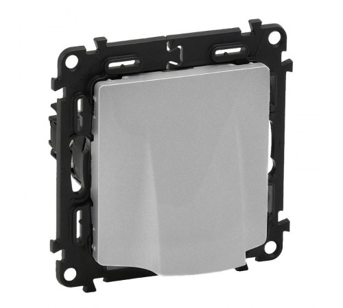 Valena LIFE Алюминий Вывод кабеля с лицевой панелью.Без клемм.  753334  Legrand