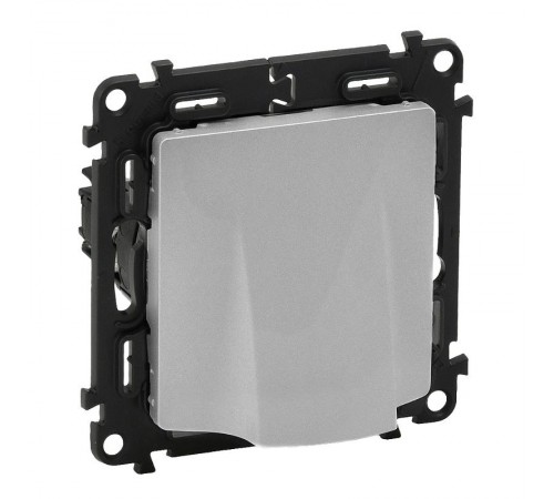 Valena LIFE Алюминий Вывод кабеля с лицевой панелью.Без клемм.  753334  Legrand