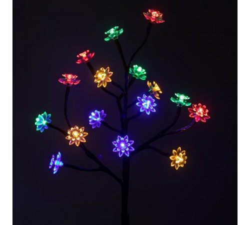 Садовый светильник Сакура ERASF22-60 на солнечной батарее, 16LED, 32 см  Б0057655  ЭРА