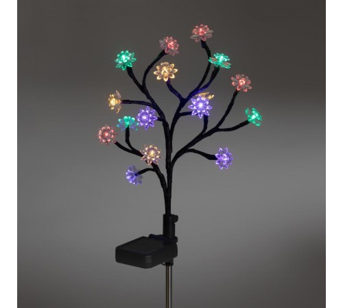 Садовый светильник Сакура ERASF22-60 на солнечной батарее, 16LED, 32 см  Б0057655  ЭРА