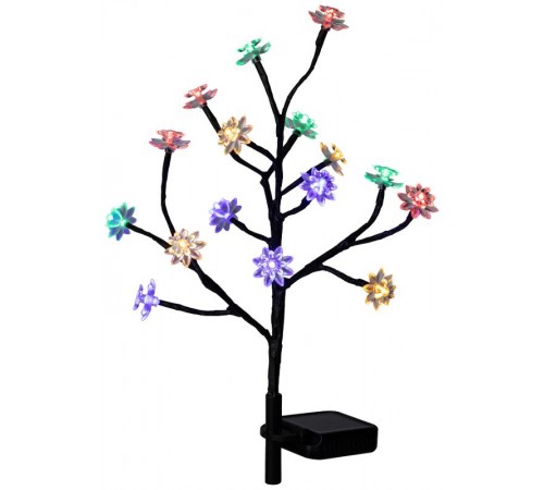 Садовый светильник Сакура ERASF22-60 на солнечной батарее, 16LED, 32 см  Б0057655  ЭРА