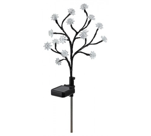 Садовый светильник Сакура ERASF22-60 на солнечной батарее, 16LED, 32 см  Б0057655  ЭРА