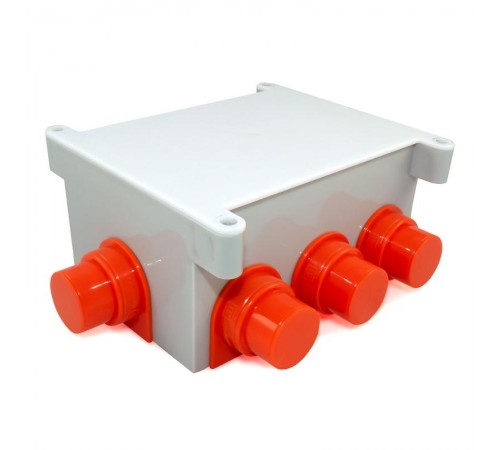 Коробка распределительная для заливки бетоном безгалогенная (HF) 118х76х60 (68 шт/кор) IP44  80-0890  Промрукав